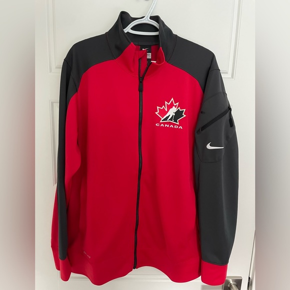 Nike Other - Hockey Canada Nike Dri Fit Jacket . Mens L fits more like XL